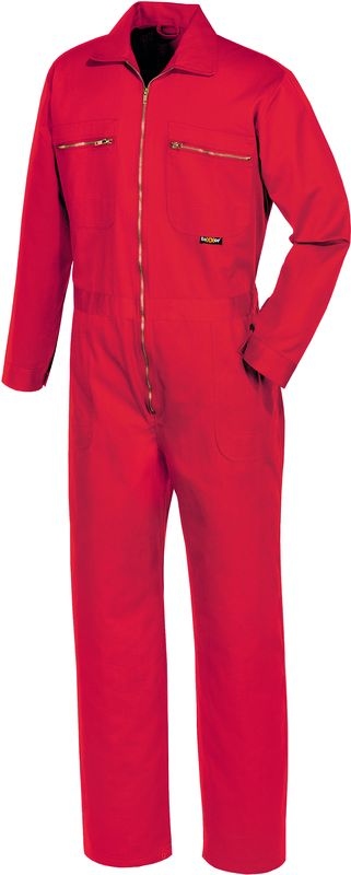 Texxor 8043 100% cotton Quần áo bảo hộ liền thân Rallye màu đỏ