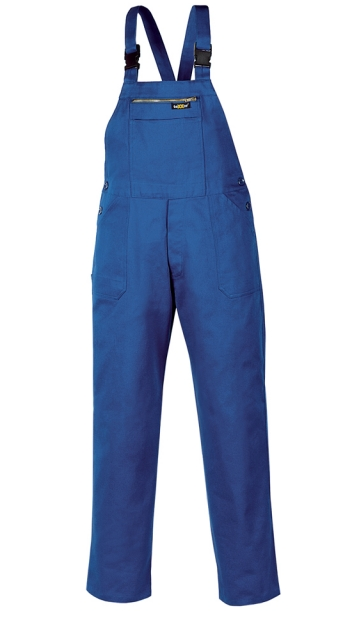 Quần yếm bảo hộ lao động Texxor 8032 100% cotton màu xanh dương hoàng gia