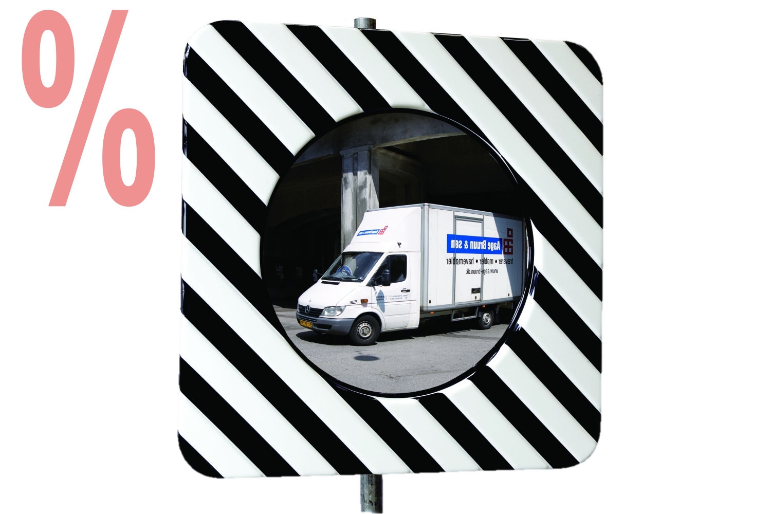 Gương cầu lọt giao thông Dancop TM-F tiêu chuẩn Pháp bằng polycarbonate đường kính 60cm