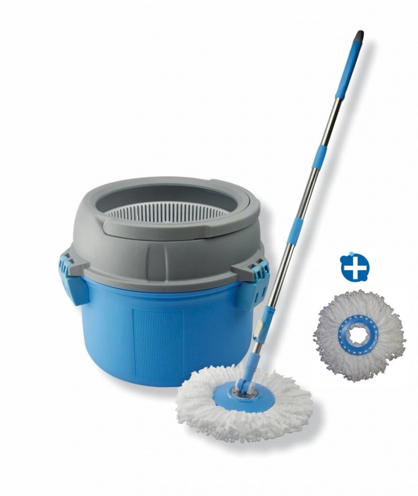 Cây lau nhà và xô TURBO MOP COMPACT với Power Spinner