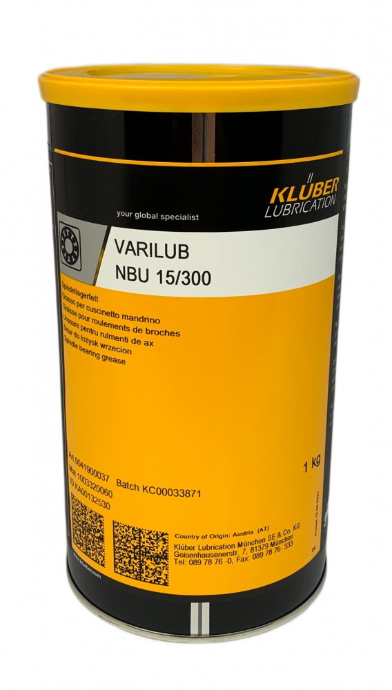 Mỡ bôi trơn vòng bi trục chính Klüber VARILUB NBU 15/300 hộp 1kg