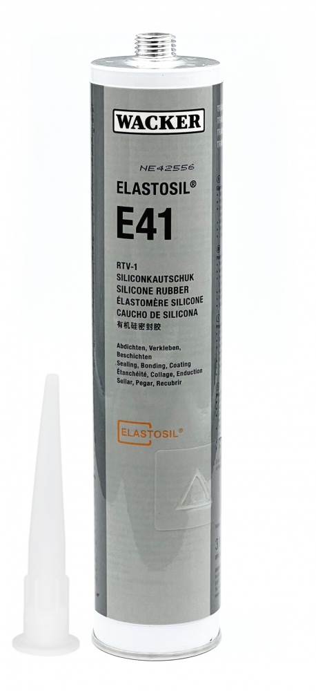Cao su Silicone Wacker Elastosil E41 RTV-1 trong suốt 310ml