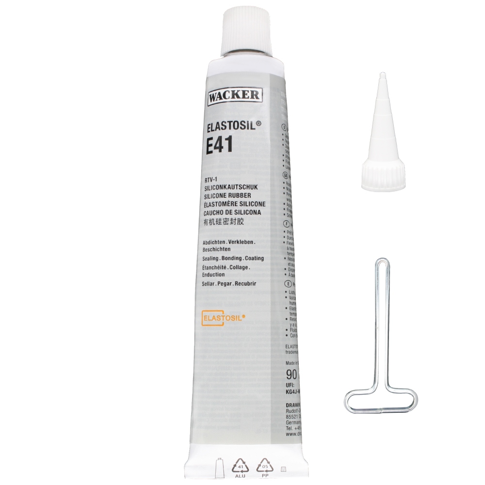Cao su Silicone RTV-1 trong suốt Wacker Elastosil E41 90ml