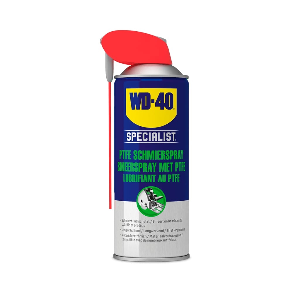 Dầu bôi trơn dạng xịt WD-40 Specialist PTFE 400ml vòi phun thông minh Smart Straw