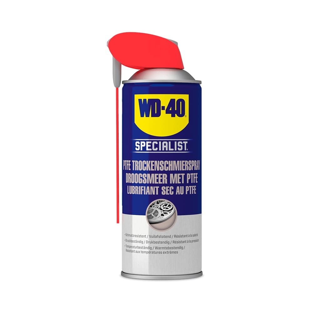 Chai xịt bôi trơn khô chống ma sát WD-40 Specialist Dry PTFE 400ml vòi phun thông minh Smart Straw