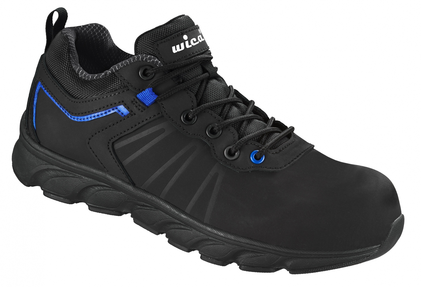 Giày bảo hộ Wica 34331 VEZZO cổ lửng S3 màu đen không kim loại size 36-48