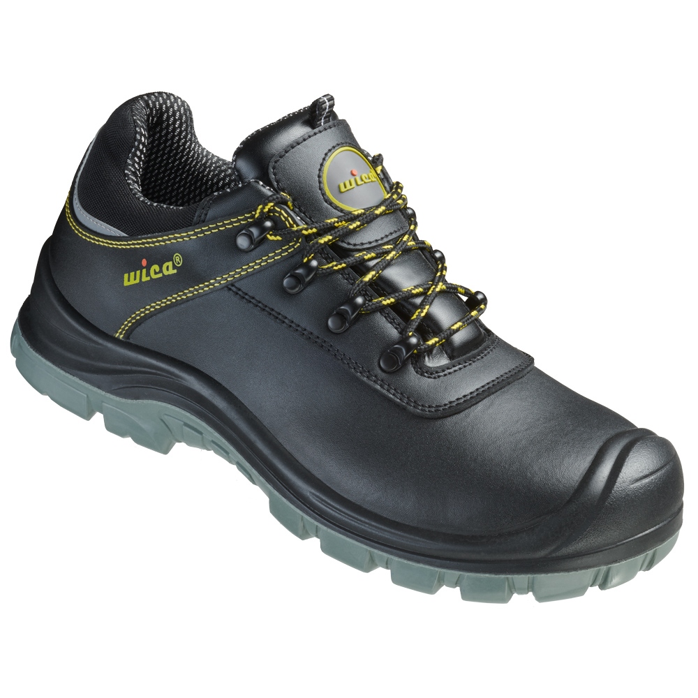 Giày bảo hộ cổ lửng Wica 34335 POLLA S3 SRC đen vàng size 36-48