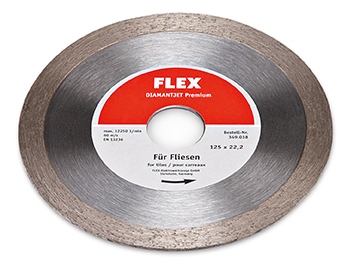 Flex 349.038 Đĩa cắt kim cương, đường kính 125mm, chuyên dụng cho gạch nền/gạch ốp lát