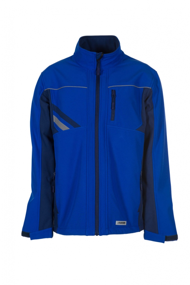 Áo khoác Softshell Planam 2380 Highline, màu xanh hoàng gia/xanh đen/kẽm