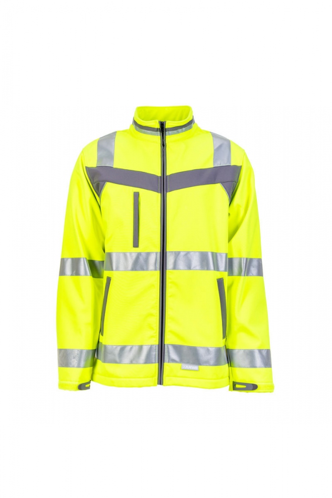 Áo khoác softshell phản quang Planam Plaline 5661 vàng/xám