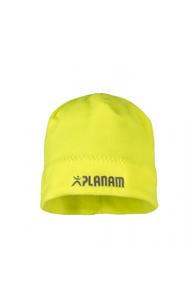 Mũ fleece phản quang Planam 6014 màu vàng huỳnh quang
